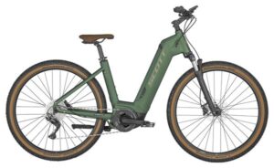 Bicicleta híbrida eléctrica Scott Sub Cross eRide 10 Unisex Shimano Deore 10V 625Wh 29'' Verde