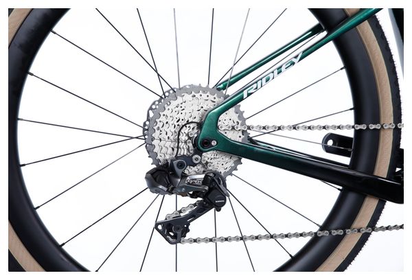 Bicicleta gravel Ridley Kanzo Adventure Shimano GRX Di2 11V 700 mm Verde Stellar Negro - Image 5