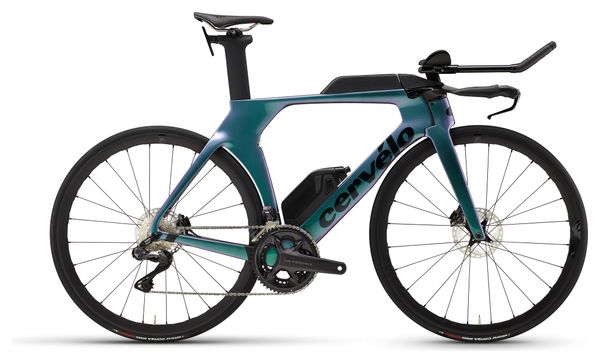 Bicicleta de triatlón Cervélo P5 Shimano Ultegra Di2 12V 700 mm Azul